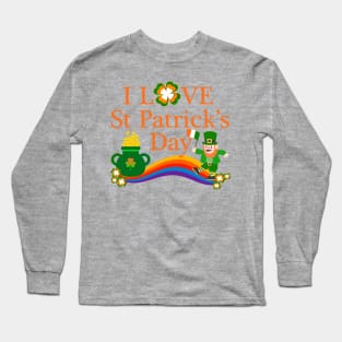 I Love St Patrick's Day Long Sleeve T-Shirt